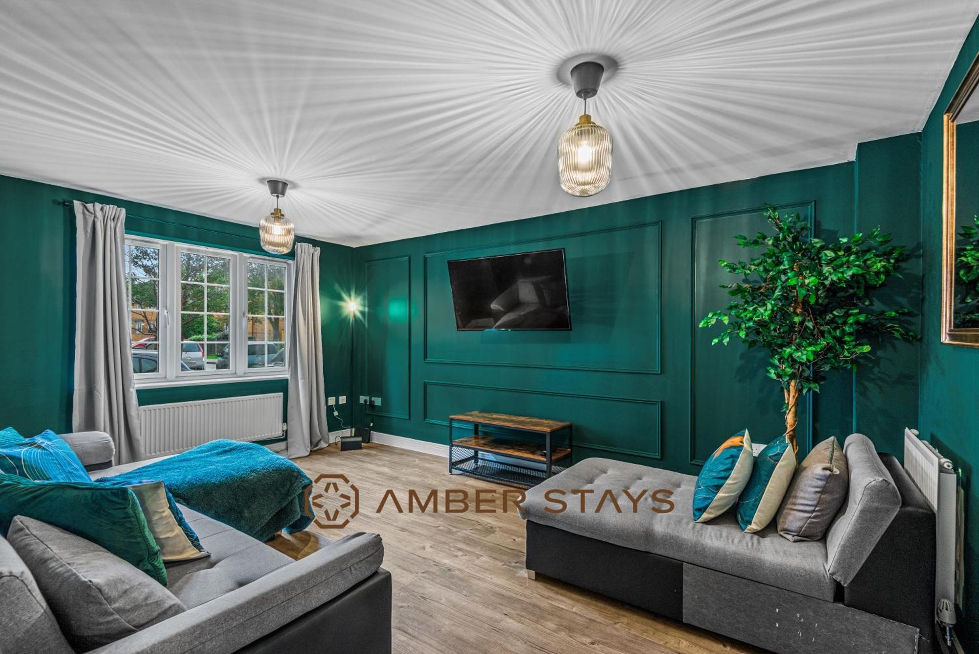 Spacious 5 Bed House In Reading By Amber Stays, Perfect For Business & Contractors, Sleeps 12! Eksteriør bilde
