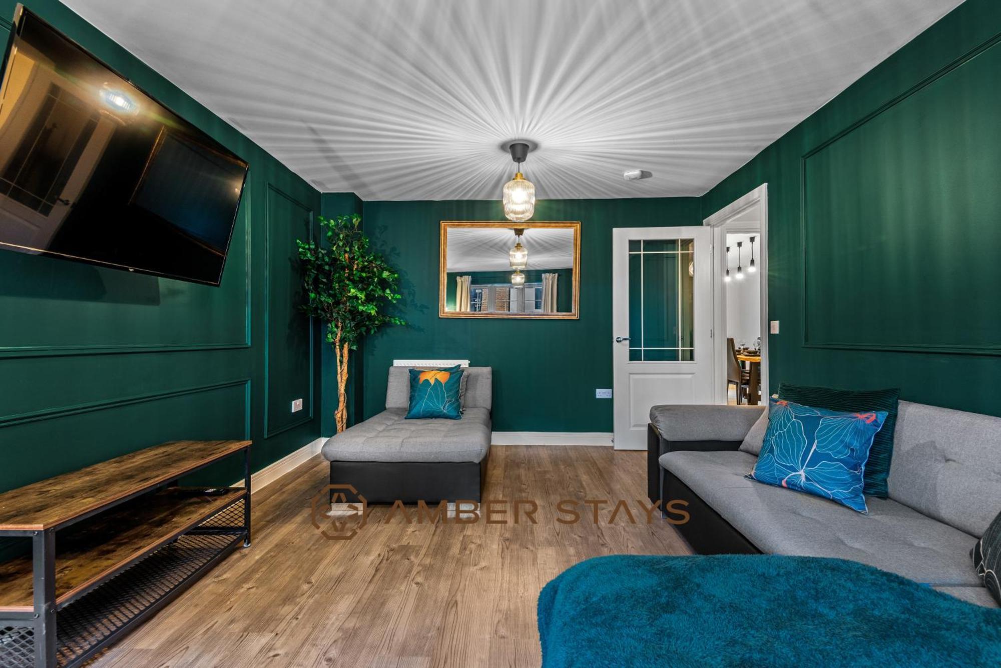 Spacious 5 Bed House In Reading By Amber Stays, Perfect For Business & Contractors, Sleeps 12! Eksteriør bilde